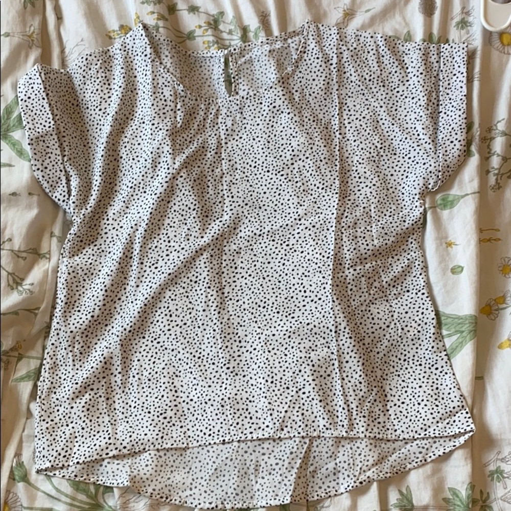 SHEIN spotted top